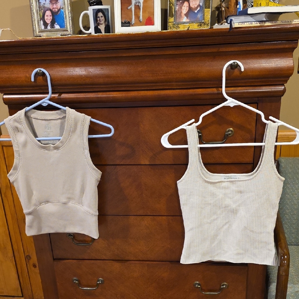 Beige and Cream Tank Tops
